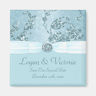 Íman Casamento Blue Ice Sparkle Wonderland