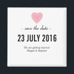 Íman Casamento Bonito E Simples Salve O Magnete De Data<br><div class="desc">Design de casamento encantador e simples "Salve a Data" com corações e nomes personalizados,  data,  localização e textos. Fácil de personalizar e totalmente personalizável. Peça hoje e impressiona sua família e amigos com este design único!</div>