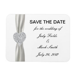 Íman Casamento Branco Da Diamond Heart Salve O Magnet D