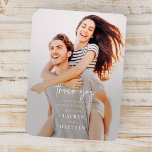 Íman Casamento Chic Moderno Simples Obrigado<br><div class="desc">Design é composto por tipografia quic moderna com sans serif e serif font.</div>