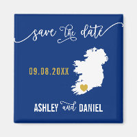 Casamento com a Irlanda do marinho Salve a data Ma