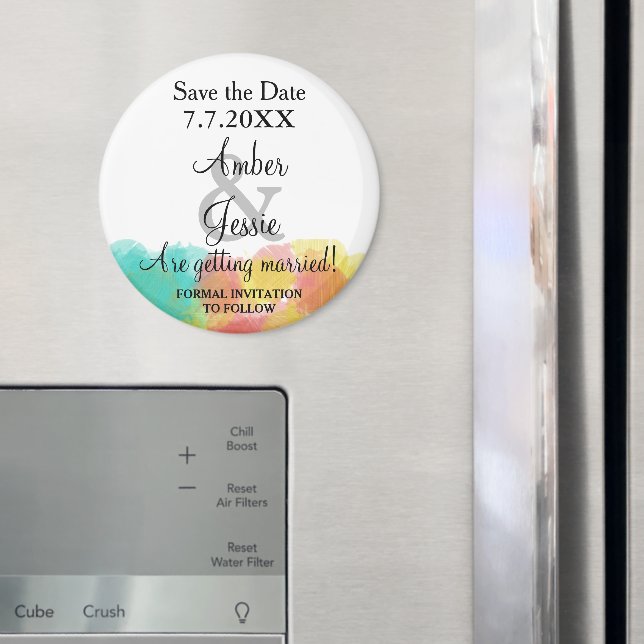 Íman Casamento com Arte em Gouache e Aquarela para Salv (In Situ (Fridge))