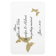 Casamento com Borboleta Dupla Ring Salve a Data