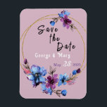 Íman Casamento com Círculo Lavendra<br><div class="desc">Isto é para quem ama azul lavanda.</div>