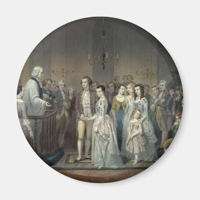Íman Casamento com George Washington (Frente)