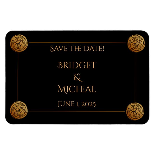 Íman Casamento com Nó Celta Triplo (Horizontal)