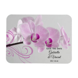 Íman Casamento da Orquídea Rosa Salva a Data