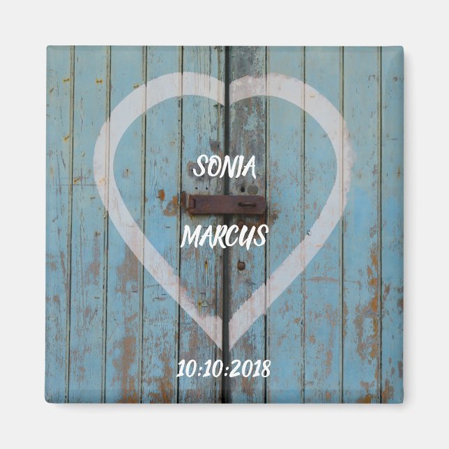 Íman Casamento da porta Rustic Barn (Frente)