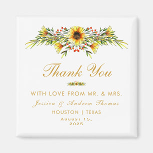 Íman Casamento das Flores de Verão Decorativas