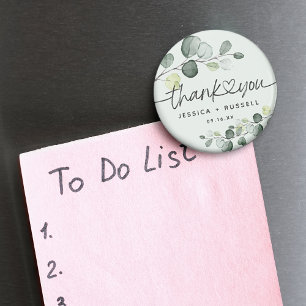 Íman Casamento de Agradecimento de Eucalipto Elegante