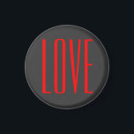 Íman Casamento de Amor Vermelho com Cinza Trendy em Seg<br><div class="desc">Você pode mudar facilmente as fontes e as cores. Você também pode adicionar seu logotipo e a imagem de fundo conforme desejar.</div>