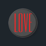 Íman Casamento de Amor Vermelho com Cinza Trendy em Seg<br><div class="desc">Você pode mudar facilmente as fontes e as cores. Você também pode adicionar seu logotipo e a imagem de fundo conforme desejar.</div>