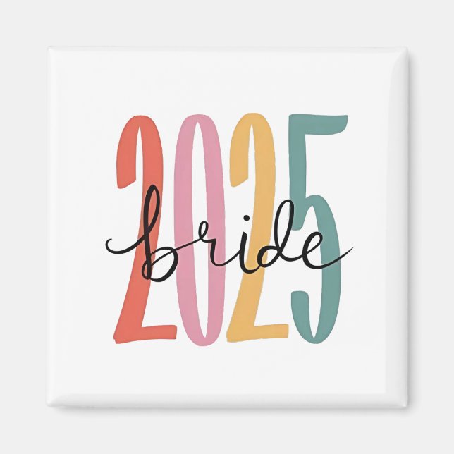 Íman casamento de Anúncio de casamento da noiva de 2025 (Frente)