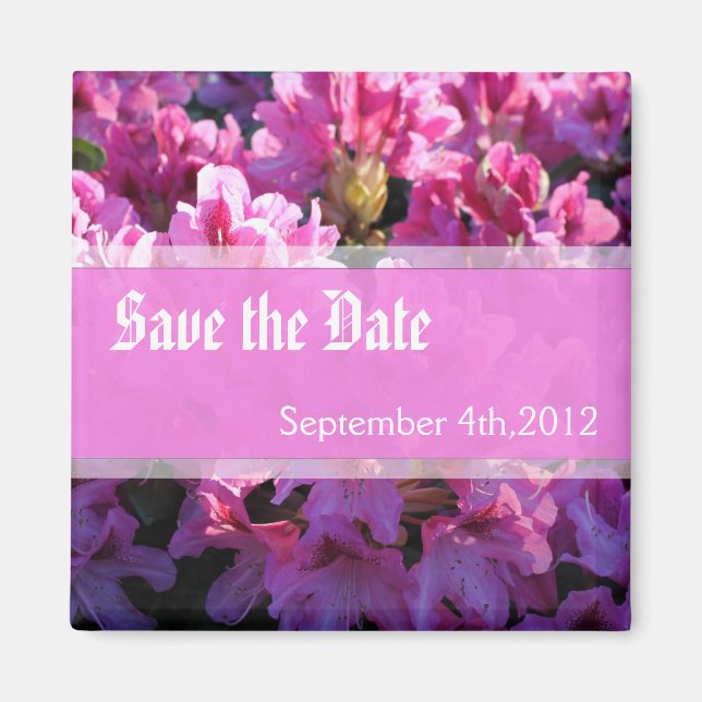 Íman Casamento de arbusto cor-de-rosa azalea florescent (Frente)