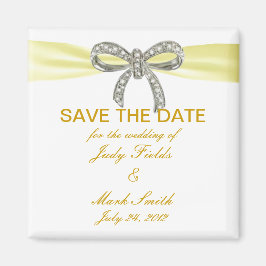 Íman Casamento De Arco De Diamante Amarelo Salve O Magn
