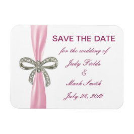 Íman Casamento De Arco De Diamante Rosa Salva O Magnet