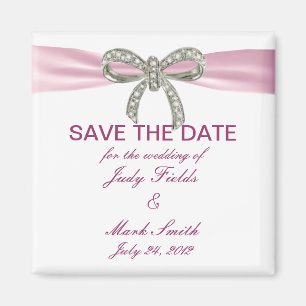 Íman Casamento De Arco De Diamante Rosa Salva O Magnet