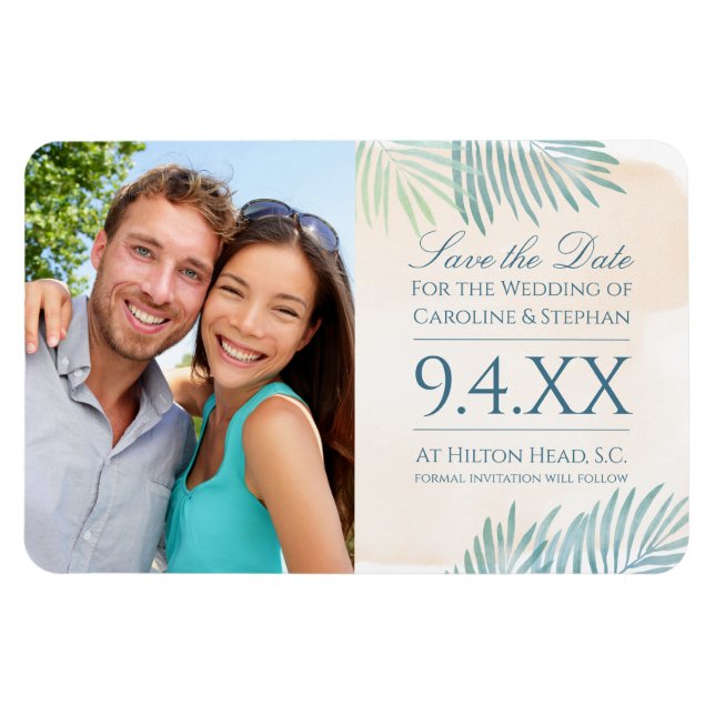 Íman Casamento de Areia e Palms Beach (Horizontal)