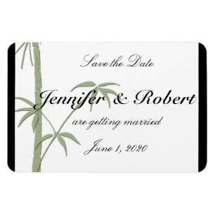Íman Casamento de Bambu Beleza Salve a Data