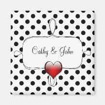 Casamento de Bolinhas Negras e Brancas