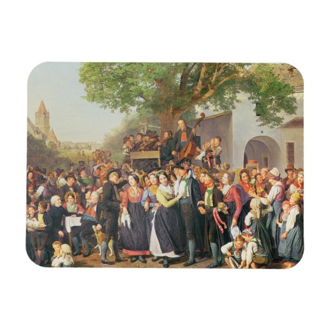 Íman Casamento de camponeses na Baixa Áustria (óleo na  (Horizontal)