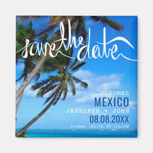 Íman Casamento de Destino de Praia Salvar a Data