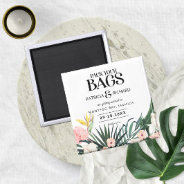 Íman Casamento De Destino Tropical Salvar A Data