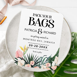 Íman Casamento De Destino Tropical Salvar A Data