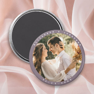 Íman Casamento de Foto do Casal Elegante Simples Salve 