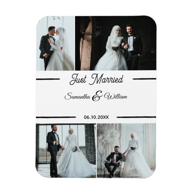Íman Casamento de Fotografias Personalizado do recem ca (Vertical)