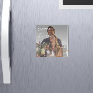 Íman Casamento De Fotos Brancas E Negras Modernas Elega