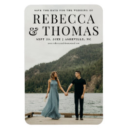 Íman Casamento de fotos com retrato moderno salve a dat