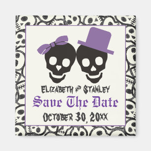Íman Casamento de Halloween salve a data