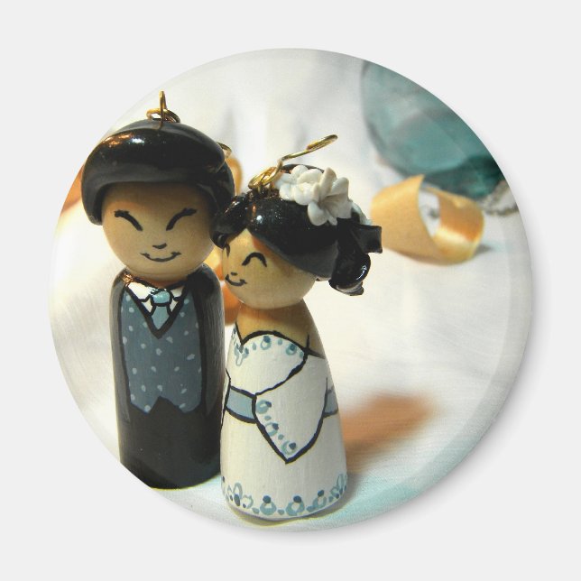 Íman Casamento de Kokeshi mim (Frente)