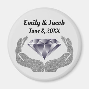 Íman Casamento de Mãos Diamante
