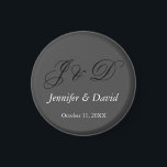 Íman Casamento de Monograma de Script de Caligrafia Atr<br><div class="desc">Simples Designs Modernos Minimalistas. São todos simples,  modernos,  atraentes.</div>