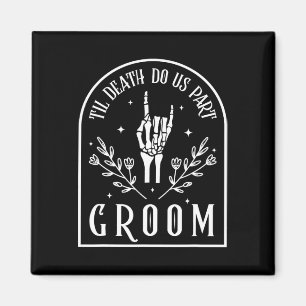 Íman Casamento de Noivado de Noiva Skeleton Gothic Hall