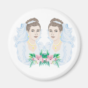 Íman Casamento de noivas lésbicas