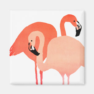 Íman Casamento de Praia de Flamingos Rosa
