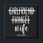 Íman Casamento de Recem casados H de Namorada Fiance Wi<br><div class="desc">Namorada Fiance Wife 2025 Recem casados Casamento Honeymoon</div>