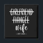 Íman Casamento de Recem casados H de Namorada Fiance Wi<br><div class="desc">Namorada Fiance Wife 2025 Recem casados Casamento Honeymoon</div>
