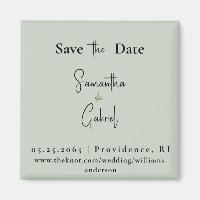Casamento de Sage Contemporâneo Salvar Data II