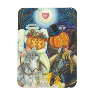 Íman CASAMENTO DE SLEEPY HOLLOW NO HALLOWEEN ÍMÃ Retâng