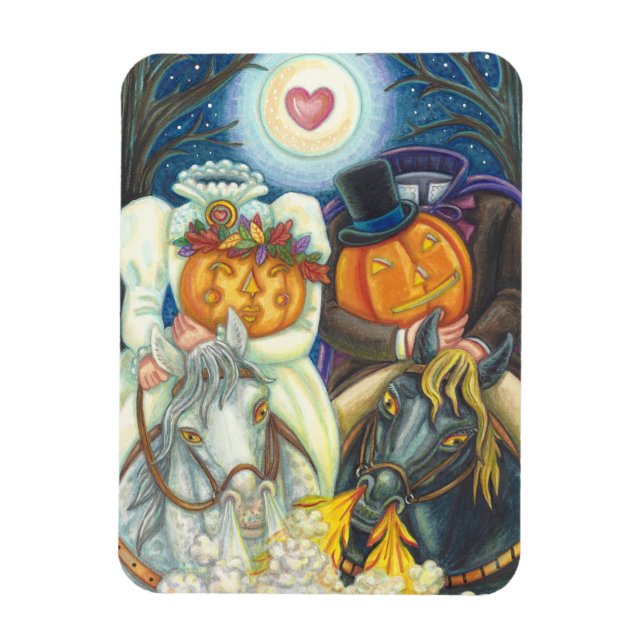 Íman CASAMENTO DE SLEEPY HOLLOW NO HALLOWEEN ÍMÃ Retâng (Vertical)