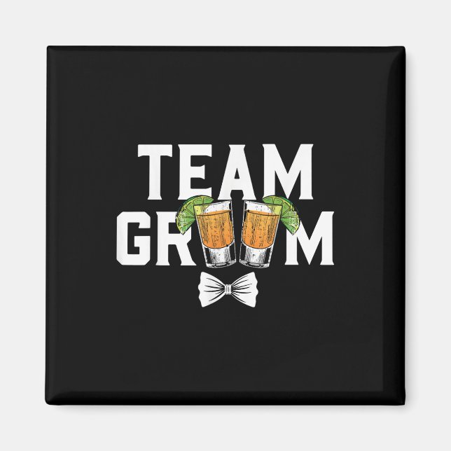 Íman Casamento de Solteiro do Team Groom (Frente)