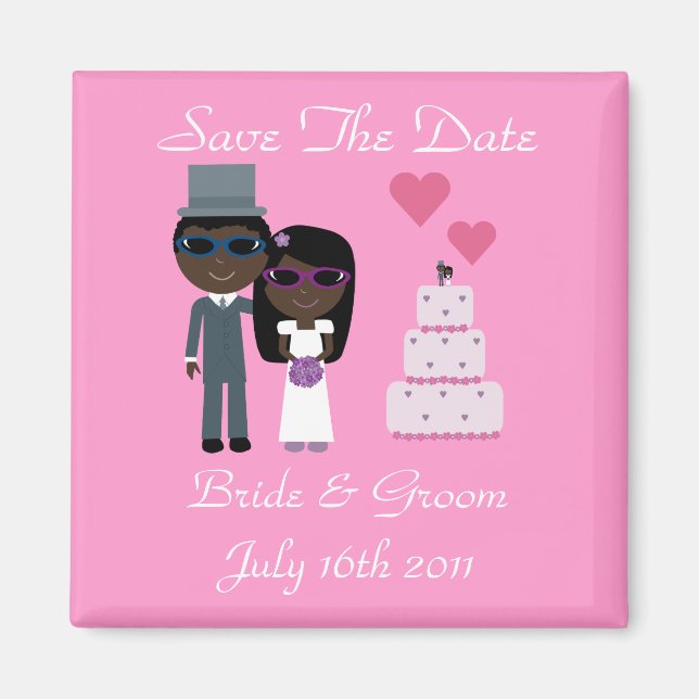 Íman Casamento de Verão de noivas e óculos de sol de ét (Frente)