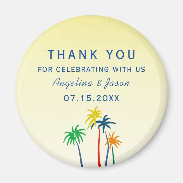 Íman Casamento De Verão Obrigado A Favor (Frente)