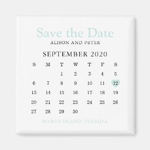 Íman Casamento do Calendário do Coração da Mensagem 