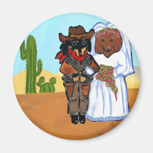 Íman Casamento do Cowboy Doxie