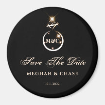 Casamento Dourado com Anel de Diamante Salva A Dat